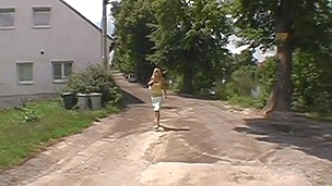 Horny and sexy kermis Monica Lion is doing blowjob in default